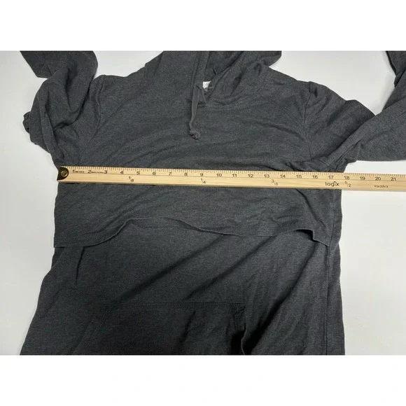 2 Latched Mama Purple Cowl Neck And Hooded Gray Sweatshirt size Large - Picture 5 of 15